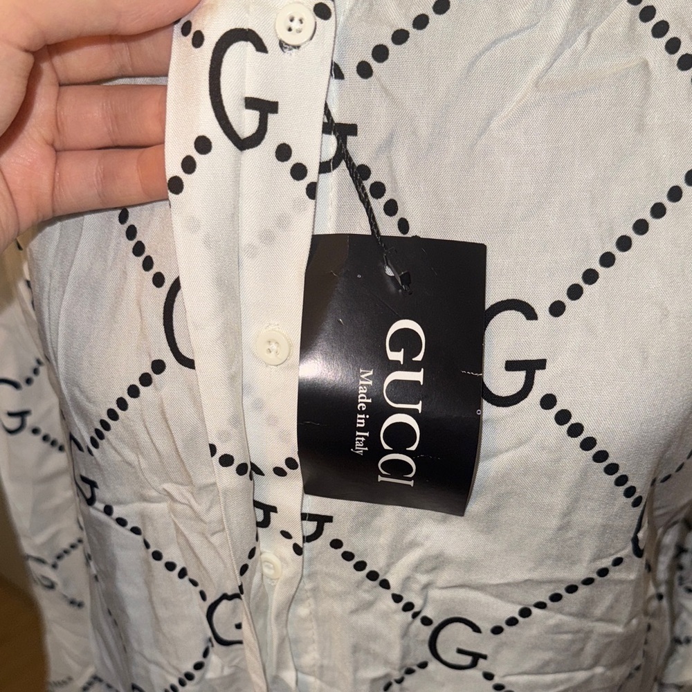 Long Sleeve blouse with Black Logo Design - Picture 12 of 16